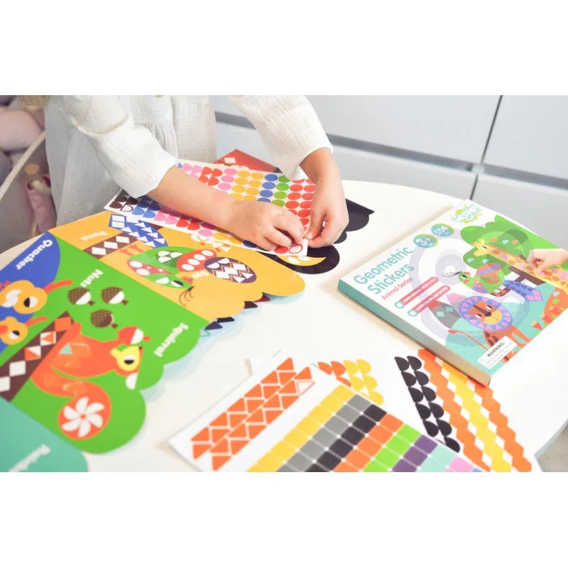 WOOPIE ART&FUN Naklejki Zestaw Dopasuj Kształty i Kolory Wyklejanka Zwierzątka 504 el. - zabawki-dla-dziewczynki