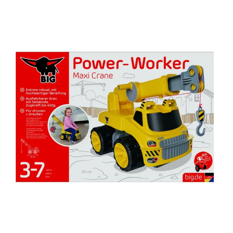 BIG Jeździk Dźwig Maxi Crane prezent dla dziecka - zabawki-dla-dziewczynki