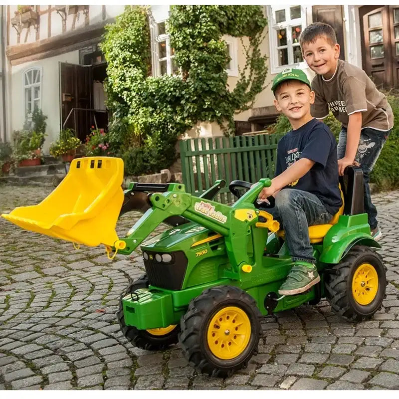 John Deere rollyFarmtrac z łyżką i przyczepą - zabawki-dla-dziewczynki
