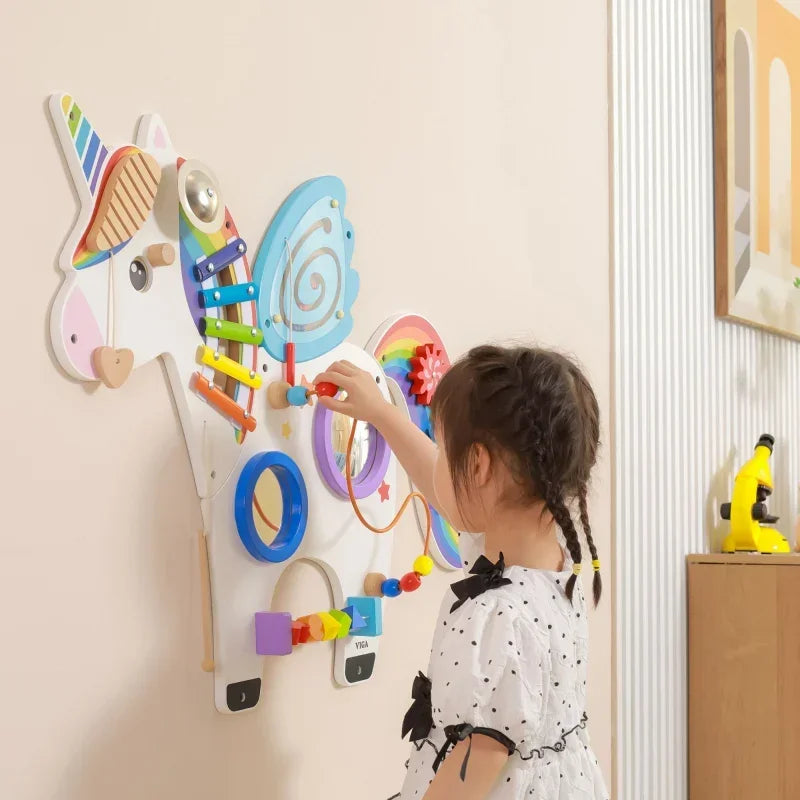 Drewniana tablica edukacyjna Viga FSC Montessori - zabawki-dla-dziewczynki