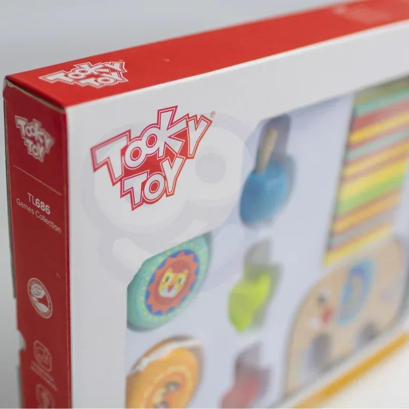 Zabawka TOOKY TOY bączek i bierki dla przedszkolaków - zabawki-dla-dziewczynki
