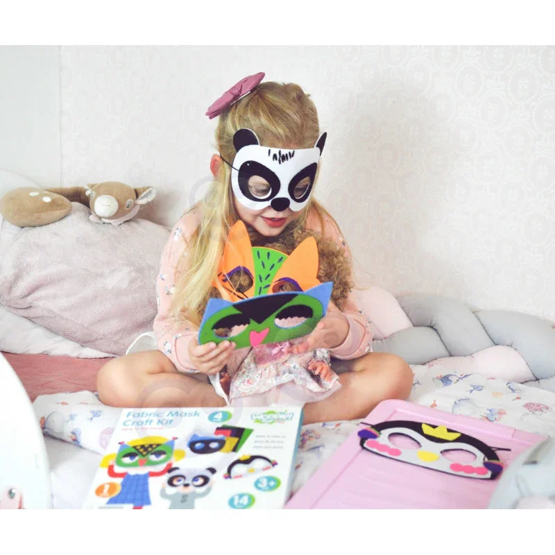 WOOPIE ART&FUN Zestaw Kreatywny Maski Filcowe Zrób to Sam 4 szt. - zabawki-dla-dziewczynki