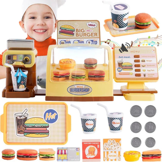 WOOPIE Sklep Restauracja Fast Food Mini Burger Shop "BIG BURGER" - zabawki-dla-dziewczynki