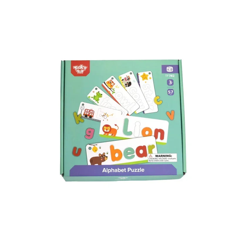 Zabawka edukacyjna TOOKY TOY Alfabet Montessori 57 el nauka literek - zabawki-dla-dziewczynki