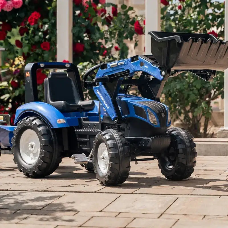 Traktor na pedały FALK New Holland z przyczepką, zabawka dla dzieci od 3 lat - zabawki-dla-dziewczynki