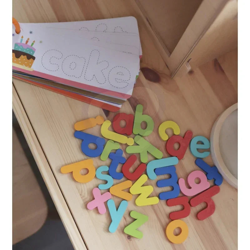 TOOKY TOY puzzle edukacyjne Montessori nauka alfabetu i słów ze zwierzątkami - zabawki-dla-dziewczynki
