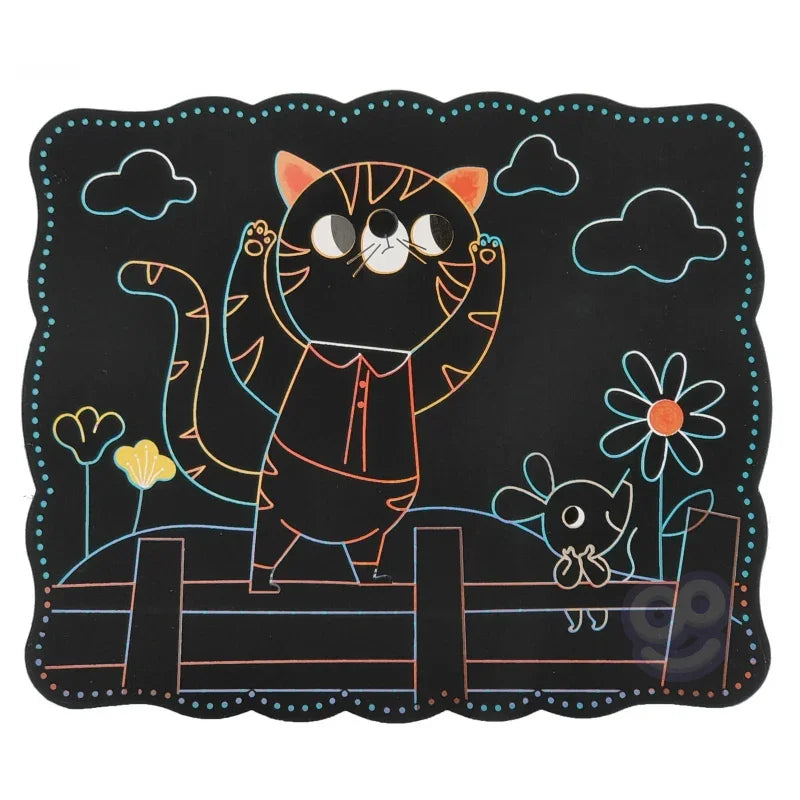 WOOPIE ART&FUN Zestaw Kreatywny Wydrapywanki dla Dzieci 7 el. - zabawki-dla-dziewczynki